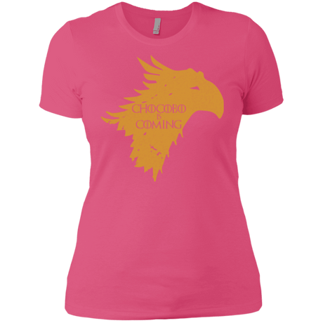 T-Shirts Hot Pink / X-Small Chocobo is Coming Women's Premium T-Shirt