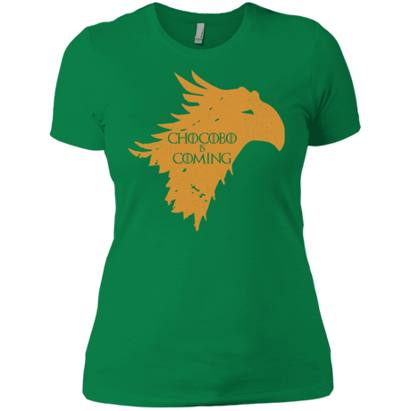 T-Shirts Kelly Green / X-Small Chocobo is Coming Women's Premium T-Shirt