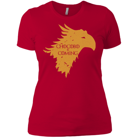 T-Shirts Red / X-Small Chocobo is Coming Women's Premium T-Shirt