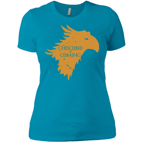 T-Shirts Turquoise / X-Small Chocobo is Coming Women's Premium T-Shirt