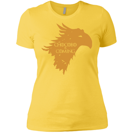 T-Shirts Vibrant Yellow / X-Small Chocobo is Coming Women's Premium T-Shirt