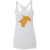 T-Shirts Heather White / X-Small Chocobo is Coming Women's Triblend Racerback Tank