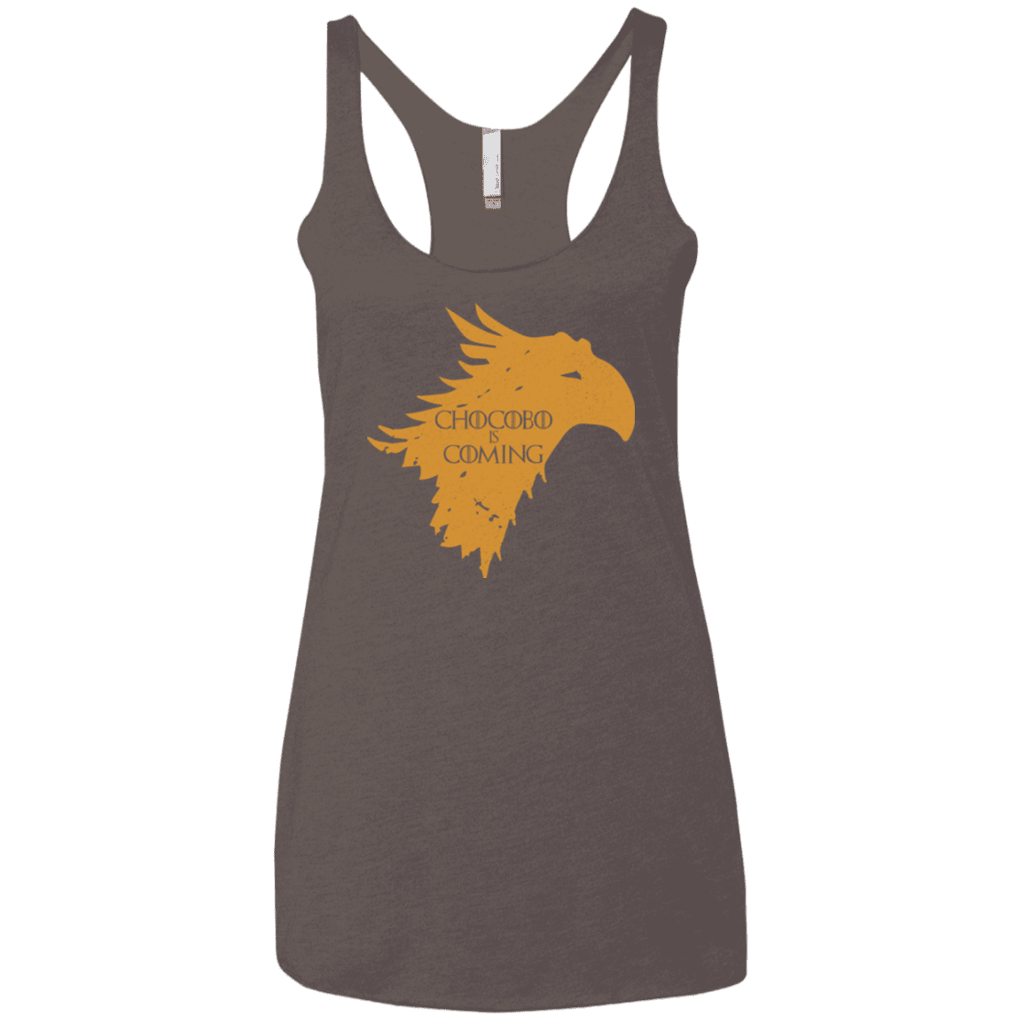 T-Shirts Macchiato / X-Small Chocobo is Coming Women's Triblend Racerback Tank