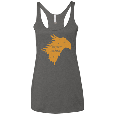 T-Shirts Premium Heather / X-Small Chocobo is Coming Women's Triblend Racerback Tank