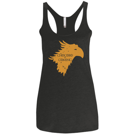 T-Shirts Vintage Black / X-Small Chocobo is Coming Women's Triblend Racerback Tank