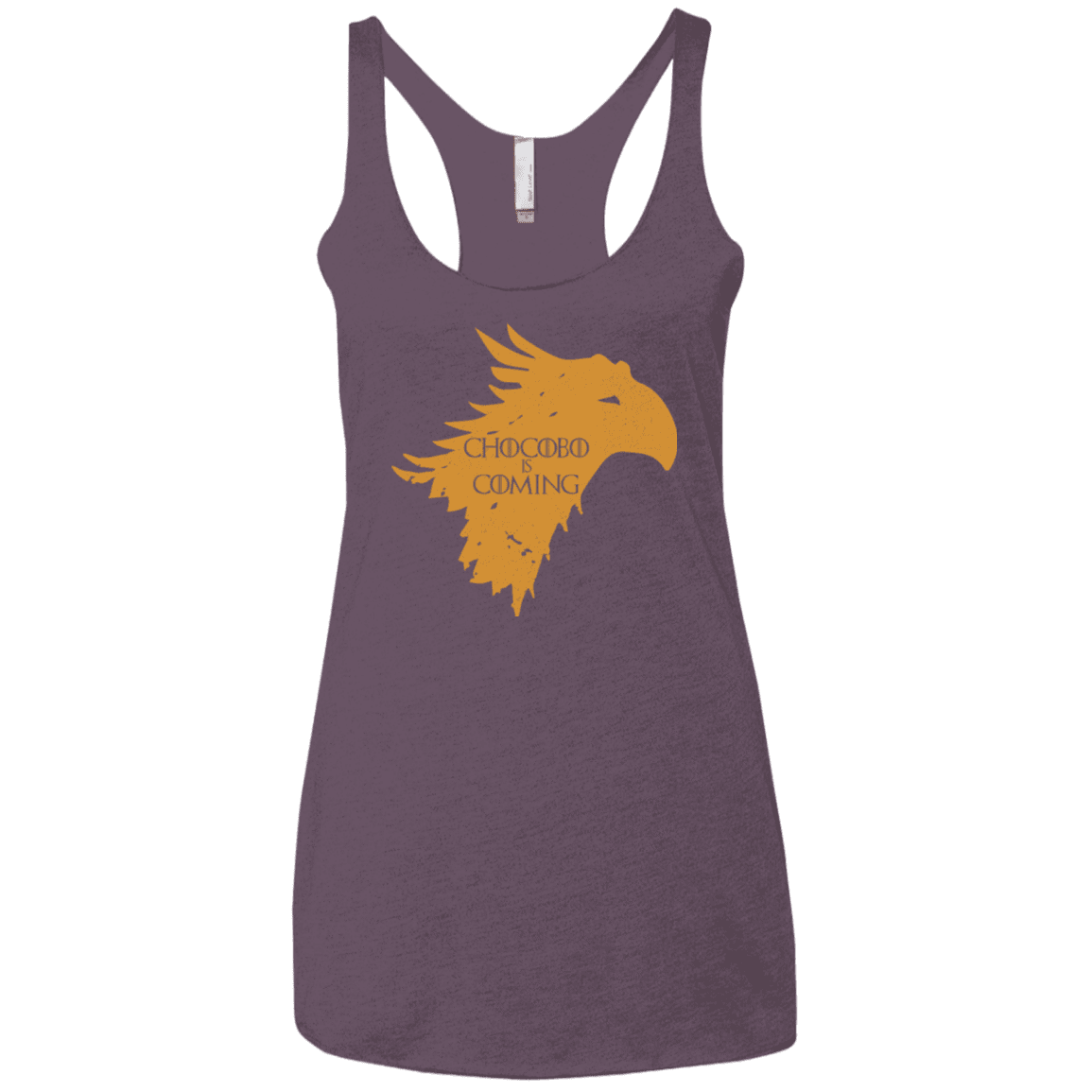 T-Shirts Vintage Purple / X-Small Chocobo is Coming Women's Triblend Racerback Tank