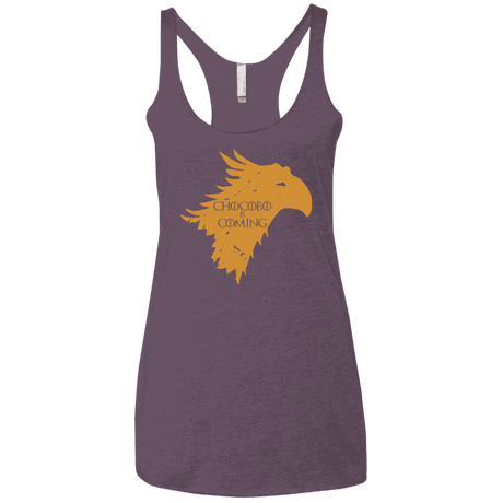 T-Shirts Vintage Purple / X-Small Chocobo is Coming Women's Triblend Racerback Tank
