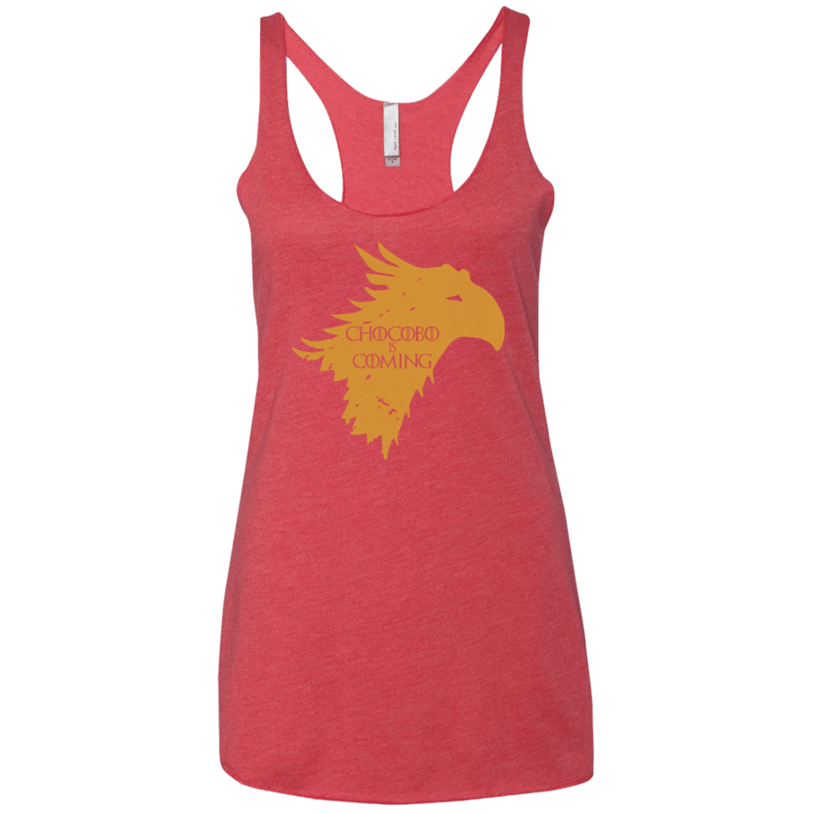 T-Shirts Vintage Red / X-Small Chocobo is Coming Women's Triblend Racerback Tank
