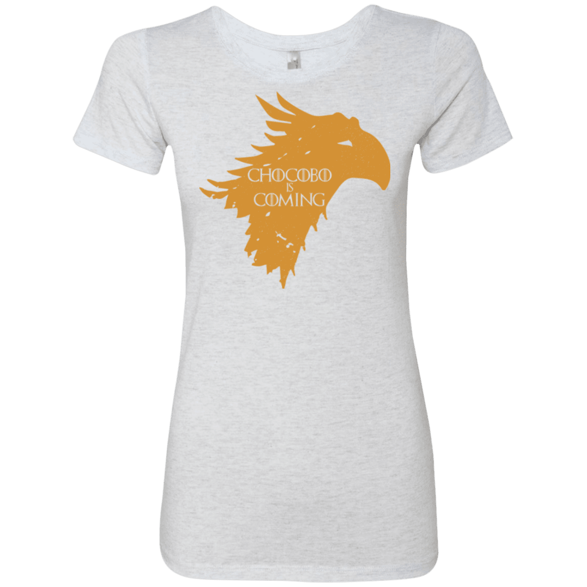 T-Shirts Heather White / Small Chocobo is Coming Women's Triblend T-Shirt