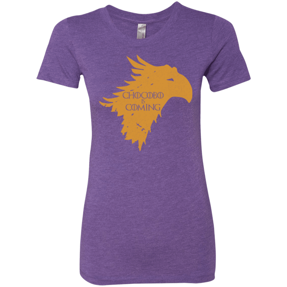 T-Shirts Purple Rush / Small Chocobo is Coming Women's Triblend T-Shirt