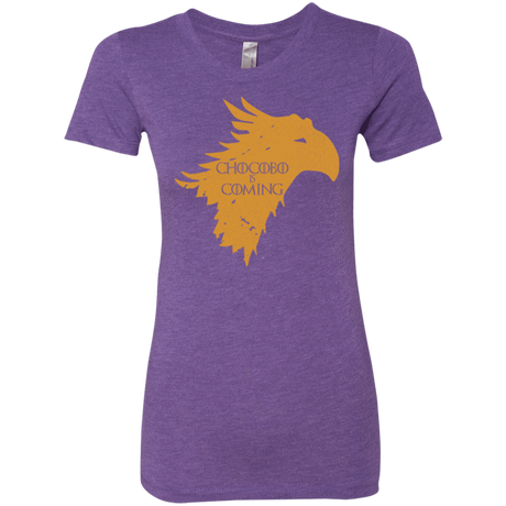 T-Shirts Purple Rush / Small Chocobo is Coming Women's Triblend T-Shirt