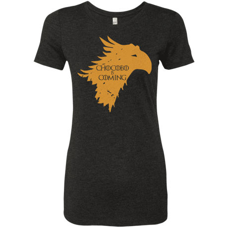 T-Shirts Vintage Black / Small Chocobo is Coming Women's Triblend T-Shirt