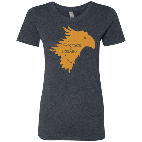T-Shirts Vintage Navy / Small Chocobo is Coming Women's Triblend T-Shirt