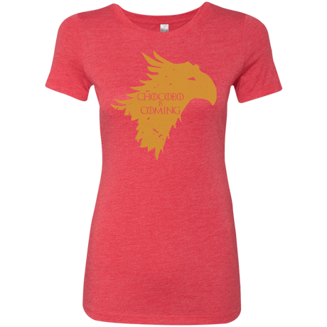 T-Shirts Vintage Red / Small Chocobo is Coming Women's Triblend T-Shirt