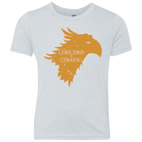T-Shirts Heather White / YXS Chocobo is Coming Youth Triblend T-Shirt