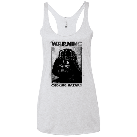 T-Shirts Heather White / X-Small Choking Hazard Women's Triblend Racerback Tank