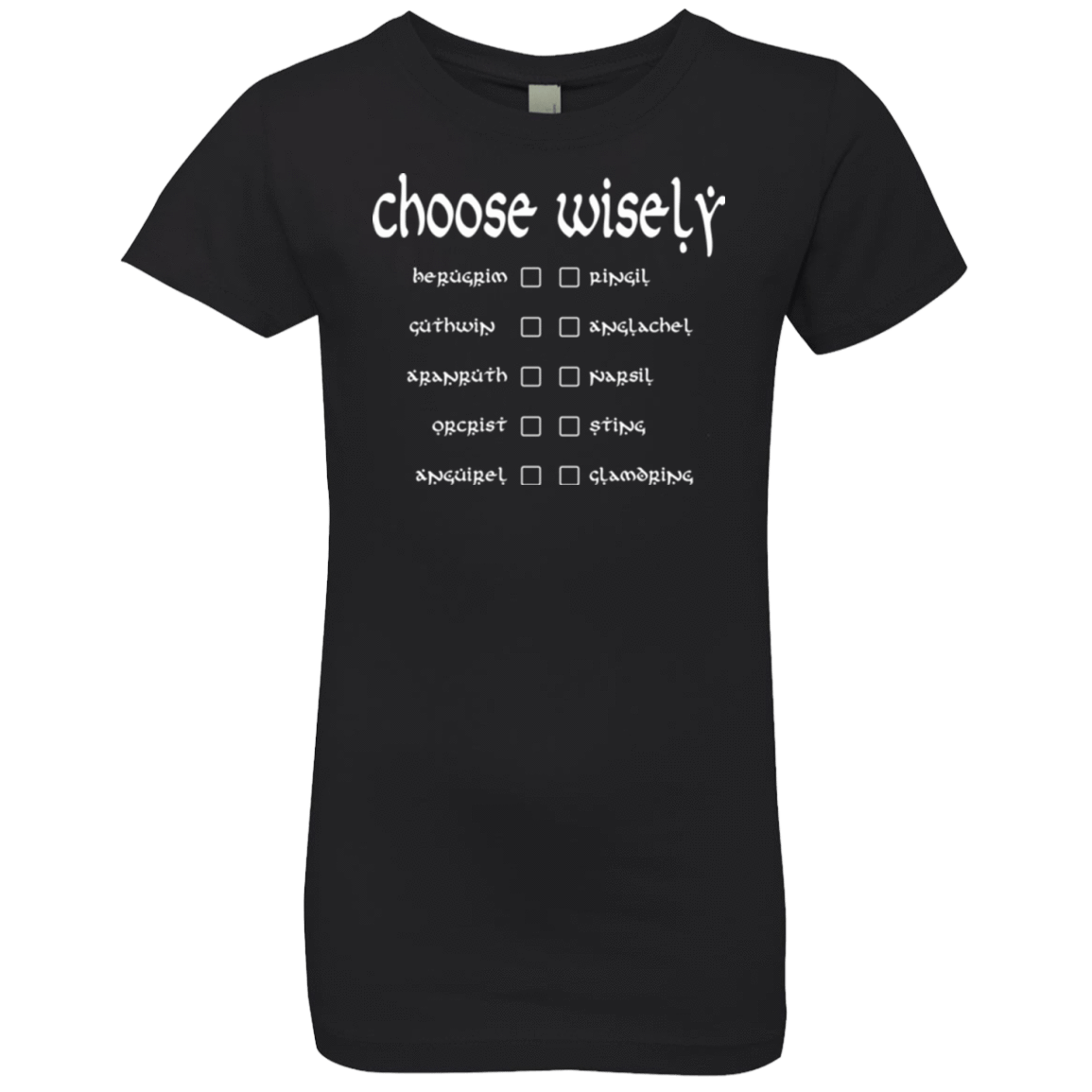 T-Shirts Black / YXS Choose wisely Girls Premium T-Shirt