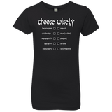 T-Shirts Black / YXS Choose wisely Girls Premium T-Shirt