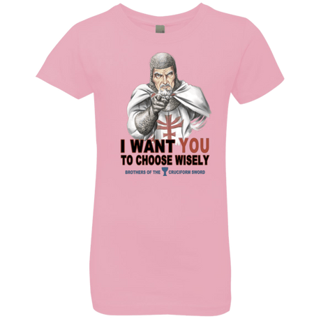 T-Shirts Light Pink / YXS Choose Wisely Girls Premium T-Shirt