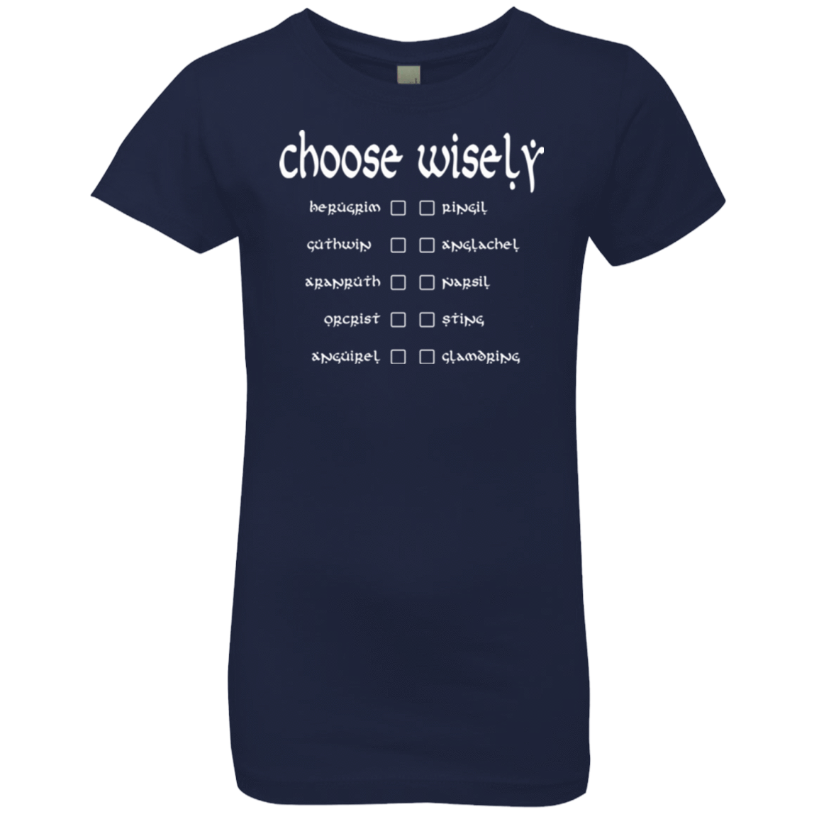 T-Shirts Midnight Navy / YXS Choose wisely Girls Premium T-Shirt