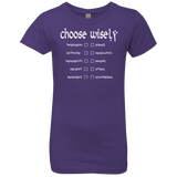 T-Shirts Purple Rush / YXS Choose wisely Girls Premium T-Shirt