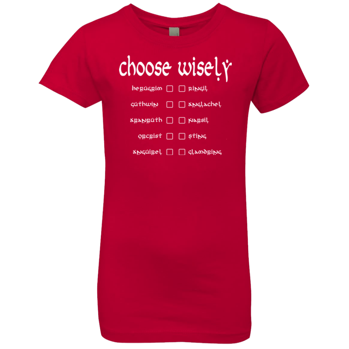 T-Shirts Red / YXS Choose wisely Girls Premium T-Shirt