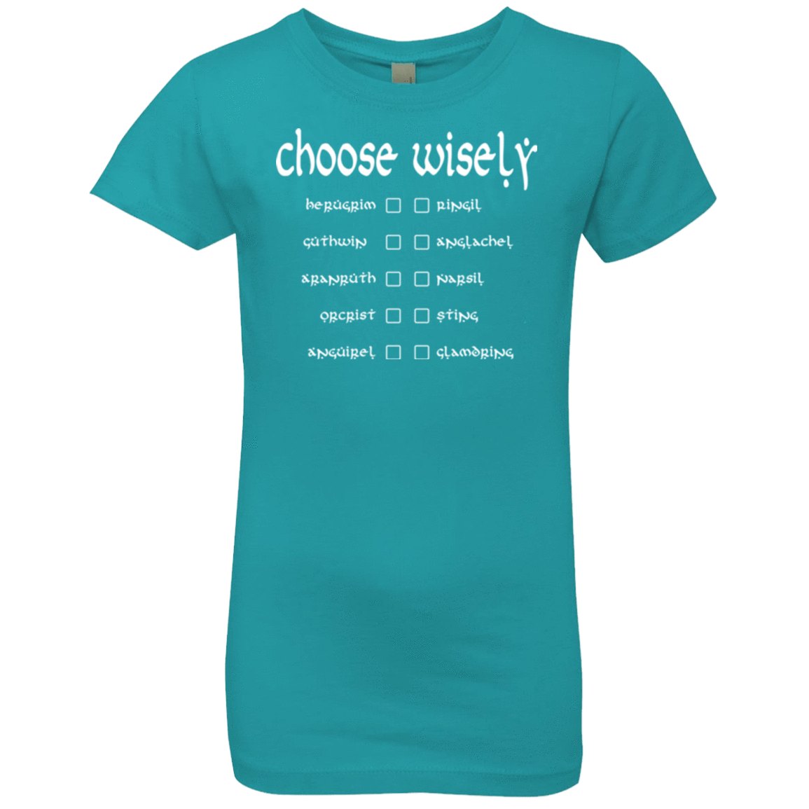 T-Shirts Tahiti Blue / YXS Choose wisely Girls Premium T-Shirt