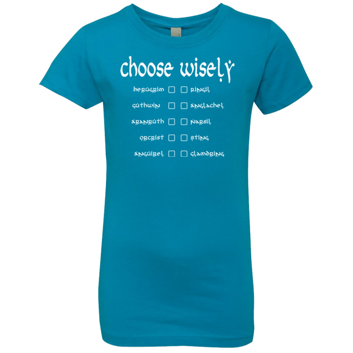 T-Shirts Turquoise / YXS Choose wisely Girls Premium T-Shirt