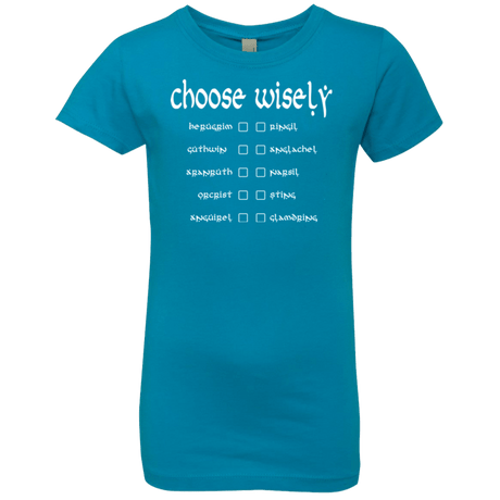 T-Shirts Turquoise / YXS Choose wisely Girls Premium T-Shirt