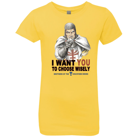 T-Shirts Vibrant Yellow / YXS Choose Wisely Girls Premium T-Shirt