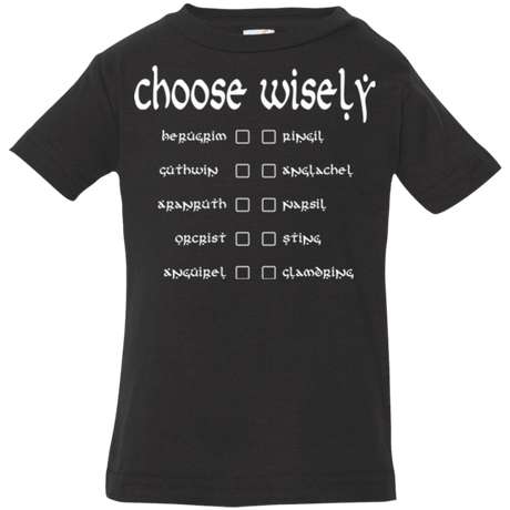 T-Shirts Black / 6 Months Choose wisely Infant Premium T-Shirt