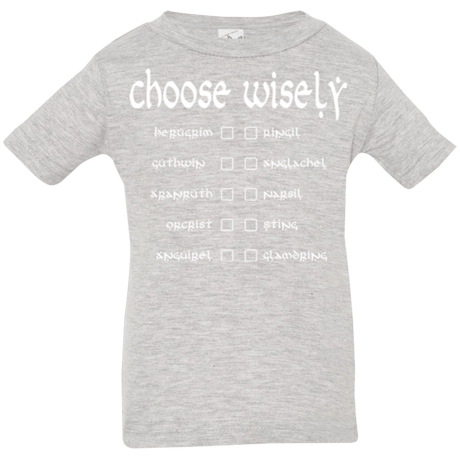 T-Shirts Heather / 6 Months Choose wisely Infant Premium T-Shirt