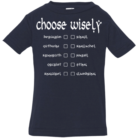 T-Shirts Navy / 6 Months Choose wisely Infant Premium T-Shirt