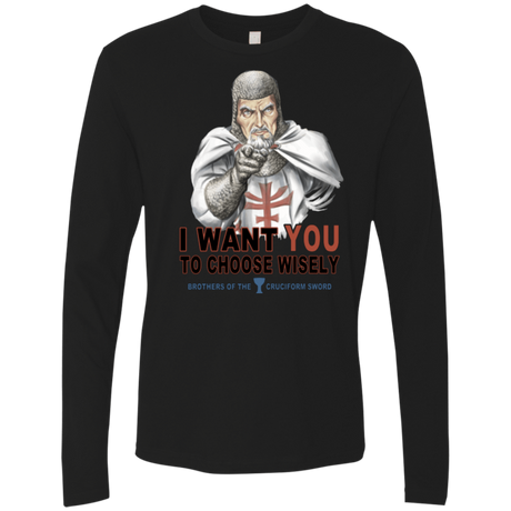 T-Shirts Black / Small Choose Wisely Men's Premium Long Sleeve