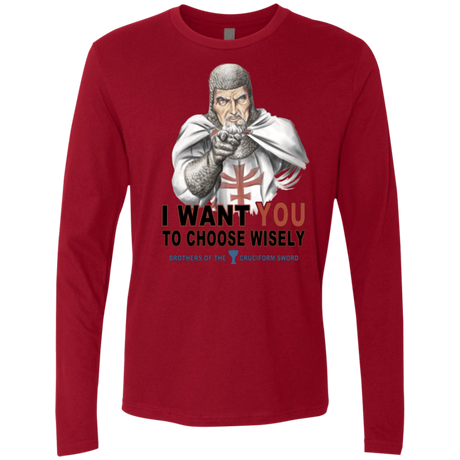 T-Shirts Cardinal / Small Choose Wisely Men's Premium Long Sleeve