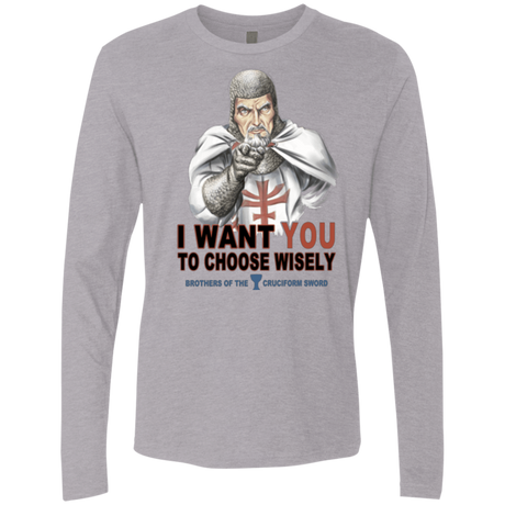 T-Shirts Heather Grey / Small Choose Wisely Men's Premium Long Sleeve