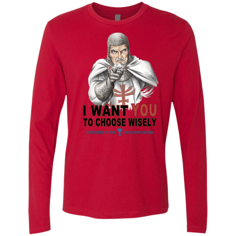 T-Shirts Red / Small Choose Wisely Men's Premium Long Sleeve