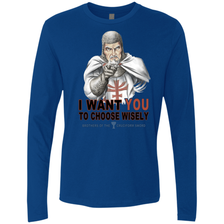 T-Shirts Royal / Small Choose Wisely Men's Premium Long Sleeve