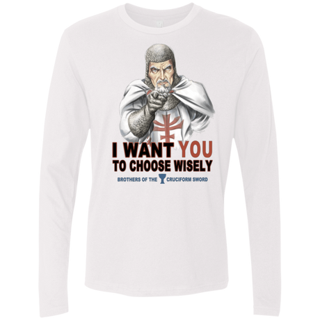 T-Shirts White / Small Choose Wisely Men's Premium Long Sleeve