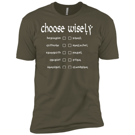 T-Shirts Military Green / X-Small Choose wisely Men's Premium T-Shirt