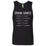 T-Shirts Black / Small Choose wisely Men's Premium Tank Top
