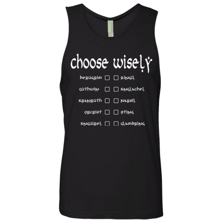 T-Shirts Black / Small Choose wisely Men's Premium Tank Top