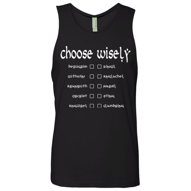T-Shirts Black / Small Choose wisely Men's Premium Tank Top