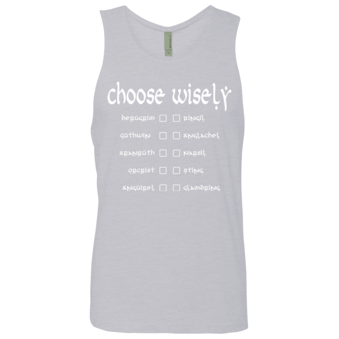 T-Shirts Heather Grey / Small Choose wisely Men's Premium Tank Top