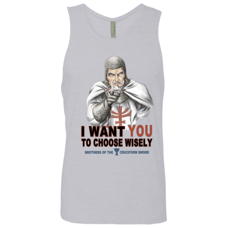 T-Shirts Heather Grey / Small Choose Wisely Men's Premium Tank Top