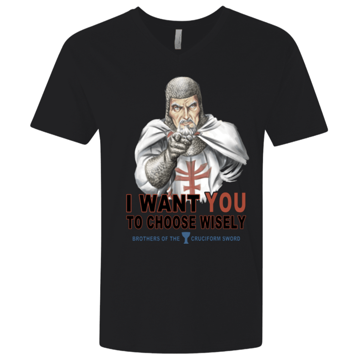 T-Shirts Black / X-Small Choose Wisely Men's Premium V-Neck