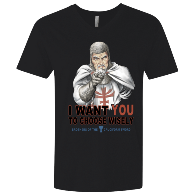 T-Shirts Black / X-Small Choose Wisely Men's Premium V-Neck