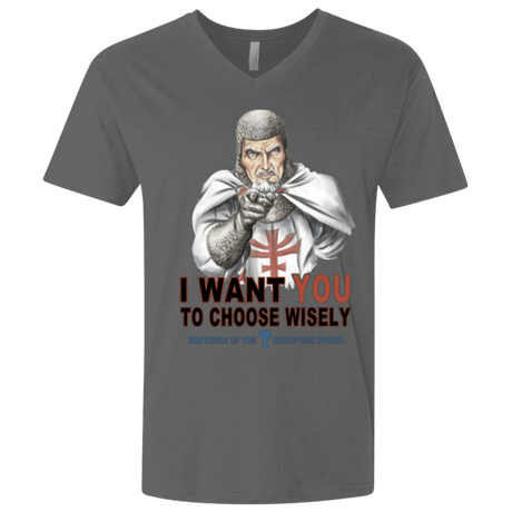 T-Shirts Heavy Metal / X-Small Choose Wisely Men's Premium V-Neck