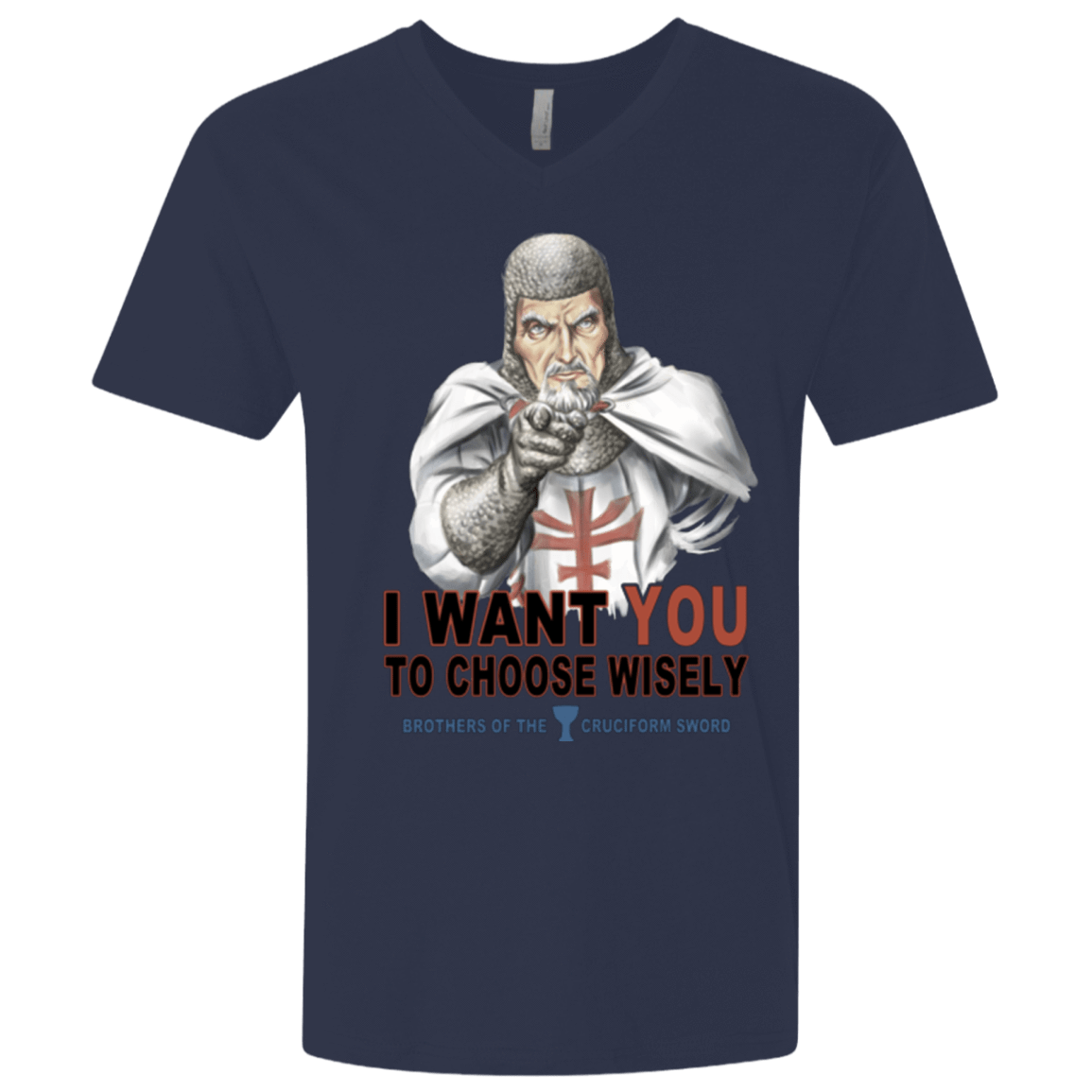 T-Shirts Midnight Navy / X-Small Choose Wisely Men's Premium V-Neck