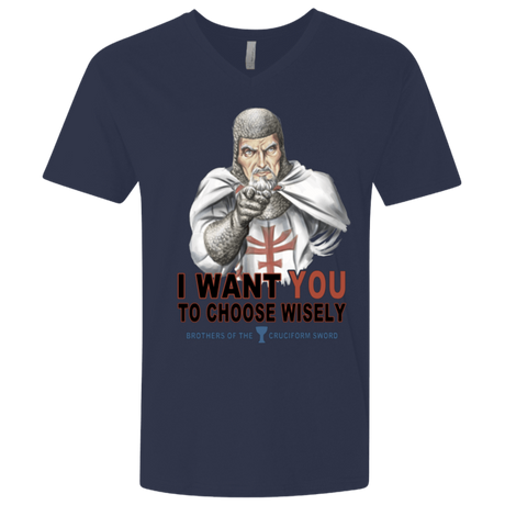 T-Shirts Midnight Navy / X-Small Choose Wisely Men's Premium V-Neck